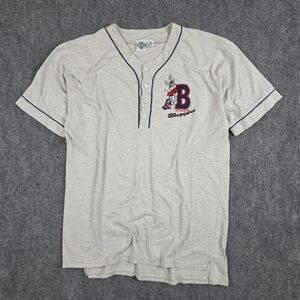 ACME CLOTHING 100% COTTON JERSEY GREY NAVY L/XL BURBANK SLUGGERS